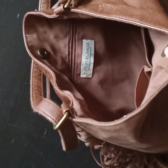 T shirt and jeans fringe shoulder bag - Picture 5 of 5